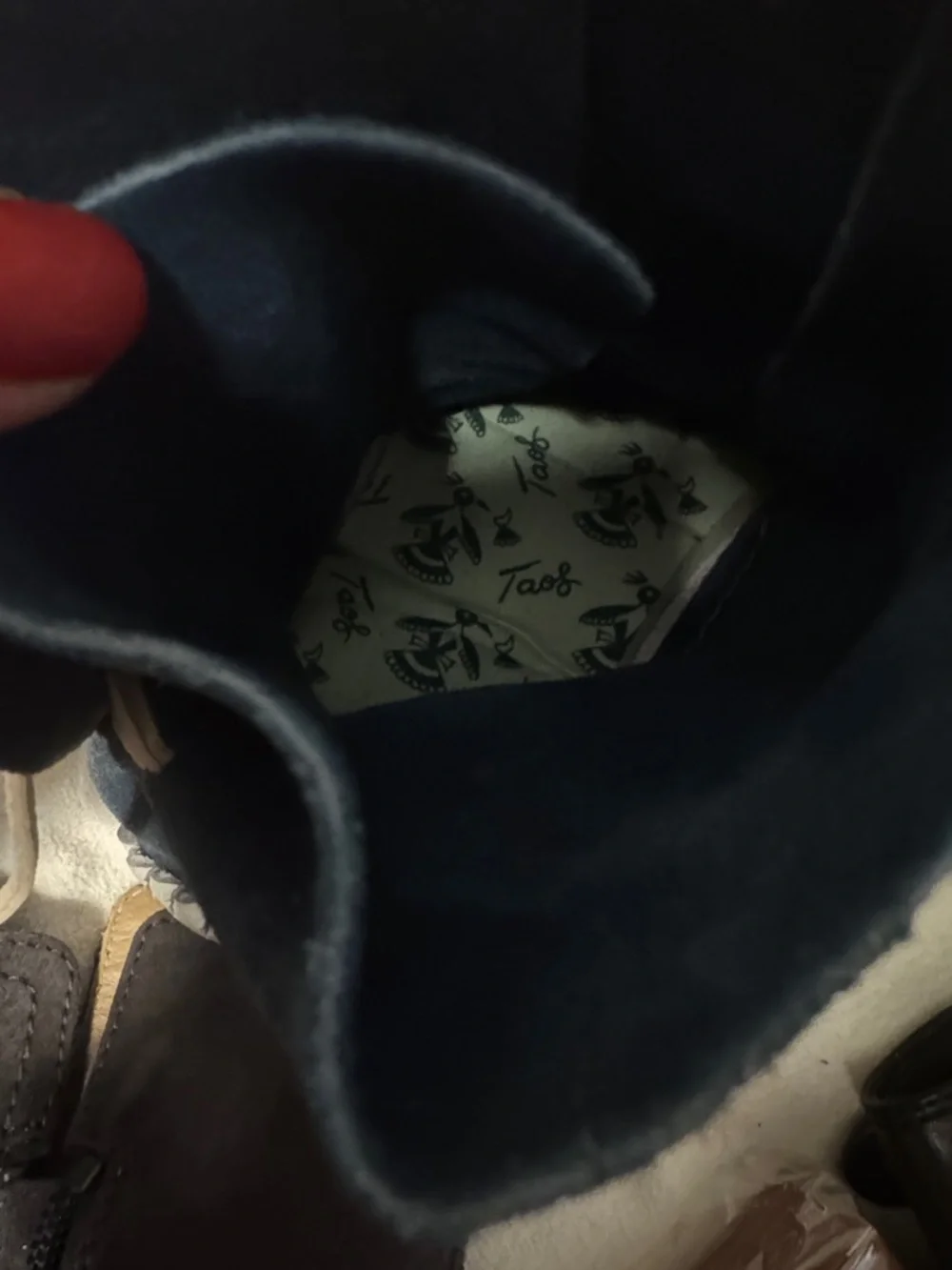 Blue Leather Moccasin with Patterned Insoles. - Picture 5 of 6